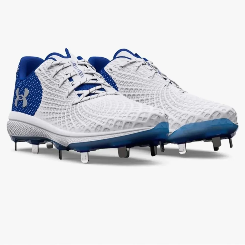 Under Armour Cleats Womens Size 10.5 Blue White Glyde‎ 2.0 MT 3026601-101 NEW